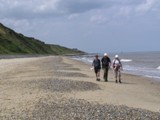 The tide was out on the marshals' walk...